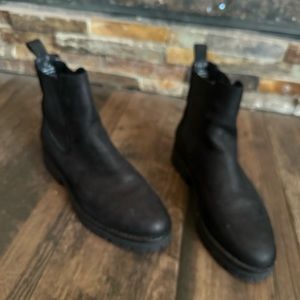 Black suede boot. Worn a few times.  Very good condition and nice quality boot.